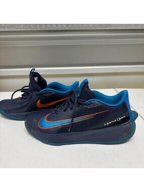 Nike Hustle Quick Basketball Shoes Youth Size 6Y Blue Orange Sneakers